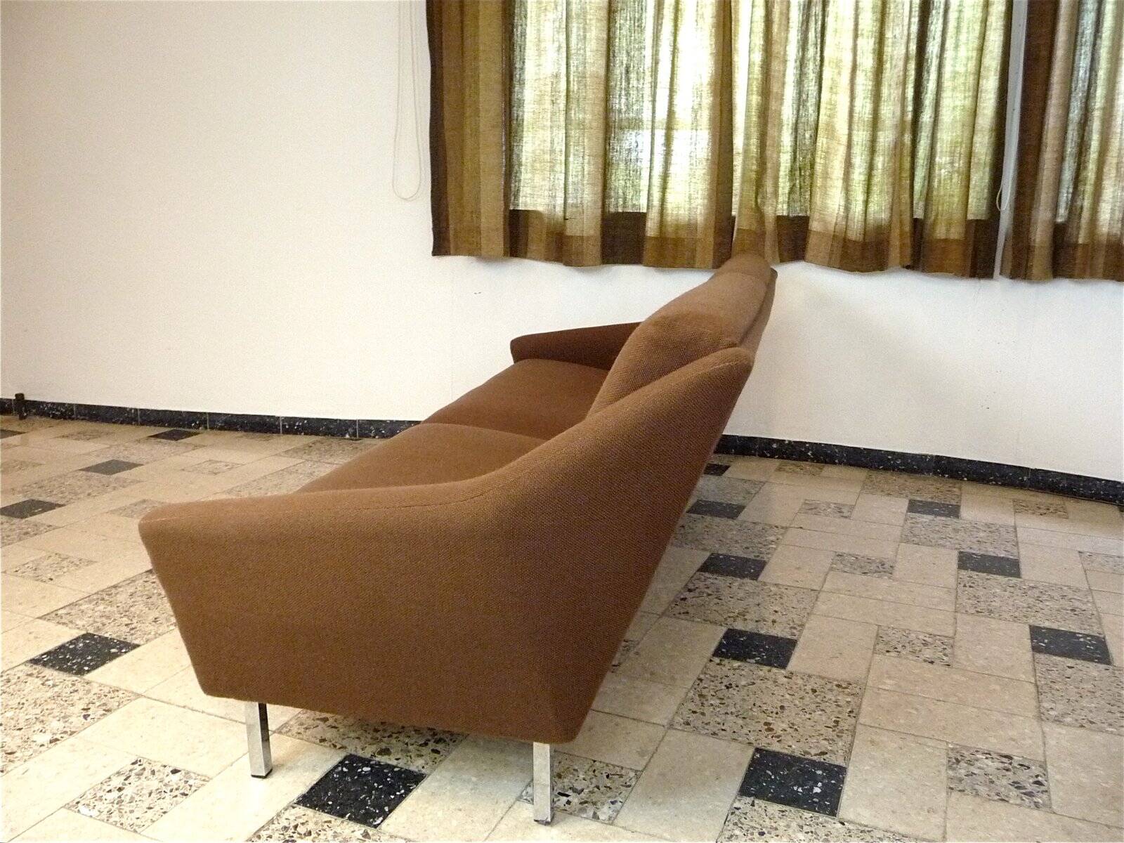 Modernist 4-seater sofa by Eddie Harlis for Hans Kaufeld, West-Germany 1958