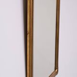 Deknudt Art Deco style Gold Wall Mirror Belgium 1970s