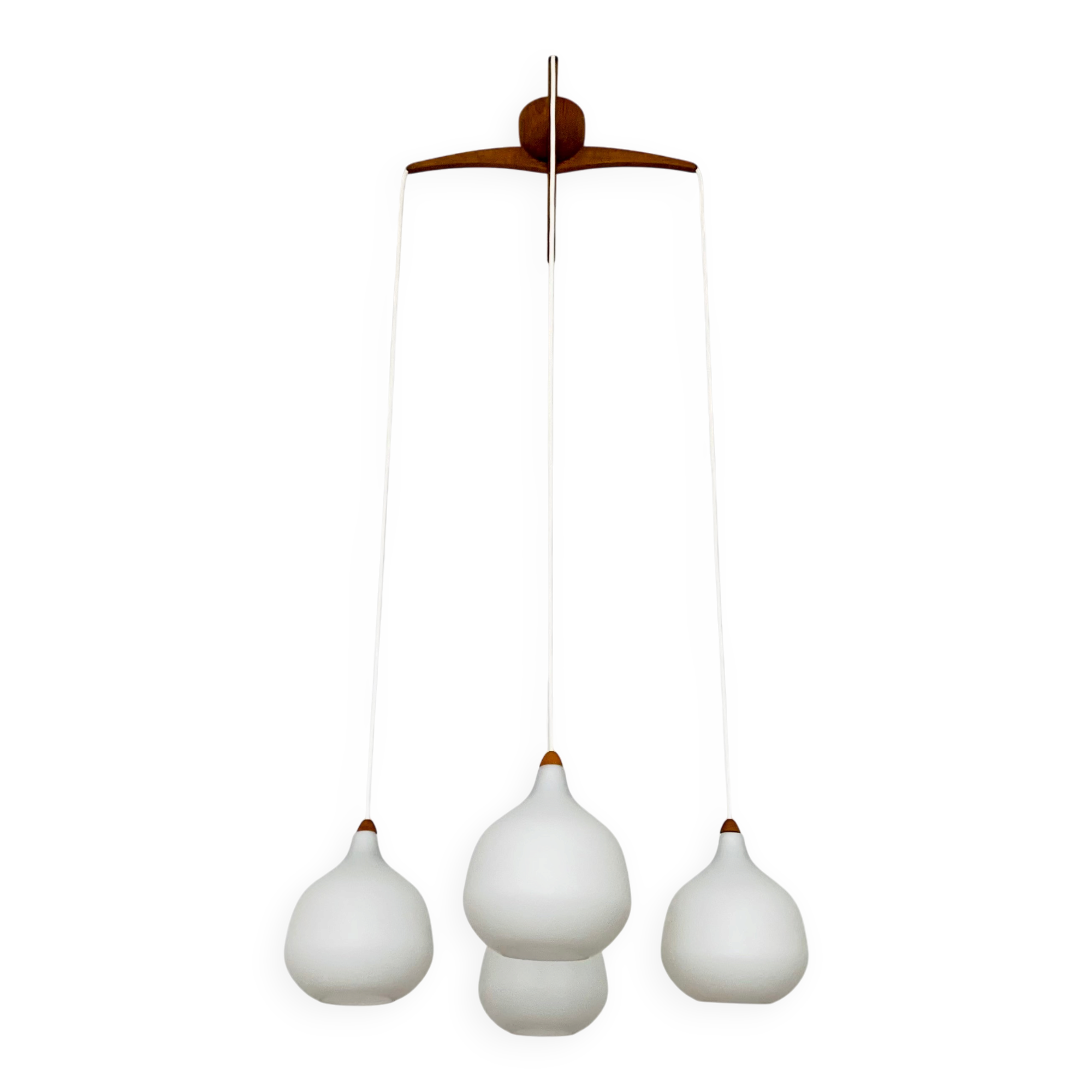 Opaline Cascading Lamp by Uno and Östen Kristiansson for Luxus