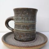 Duo vintage sandstone mugs