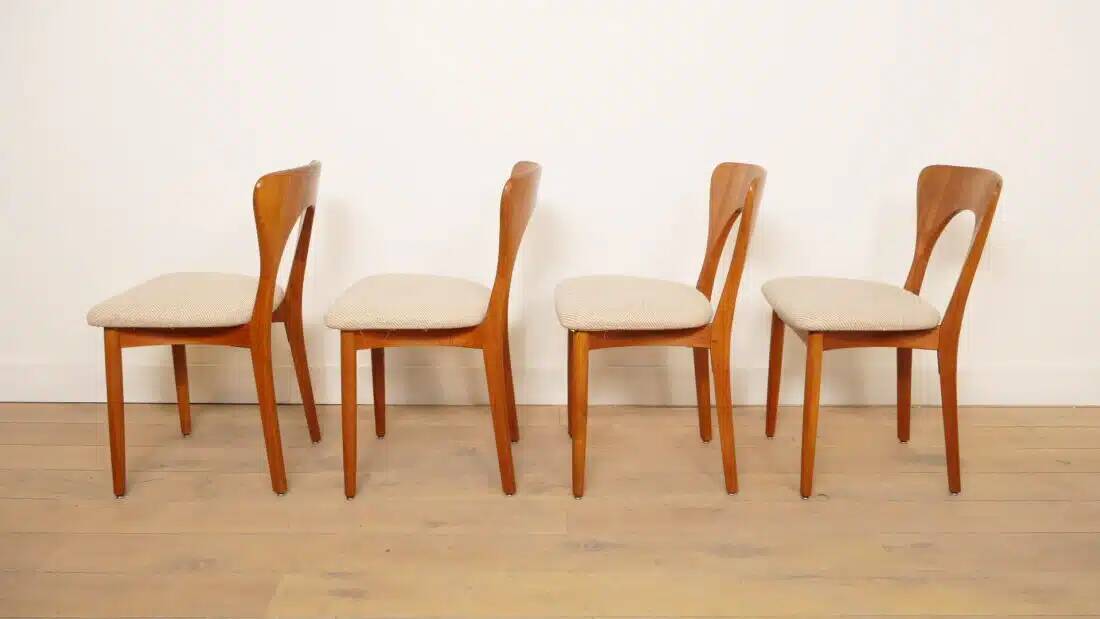 6 x dining chair | Koefoeds Hornslets | Niels Koefoed | Model Peter | Teak