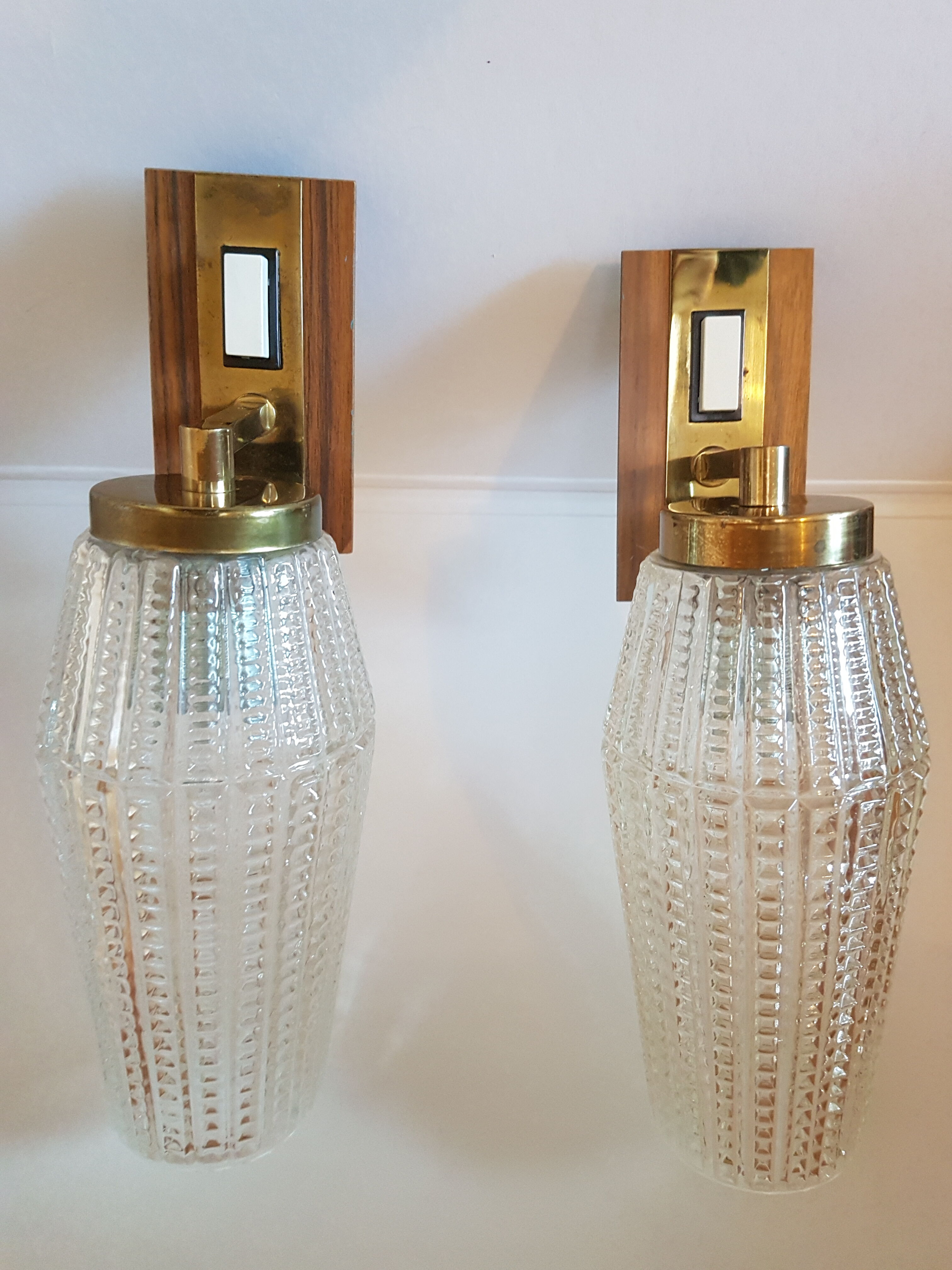 Pair of vintage wall lamps 1950/60