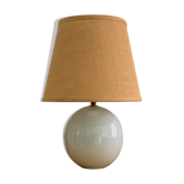 Lampe en porcelaine signée
