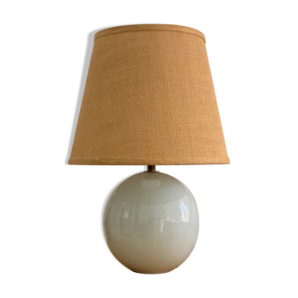 Lampe en porcelaine signée