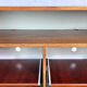 Vintage row or storage cabinet 60s vinyl doors