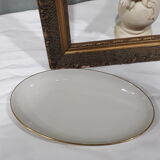 Ravier ovale en porcelaine Fürstenberg  crème liseré doré