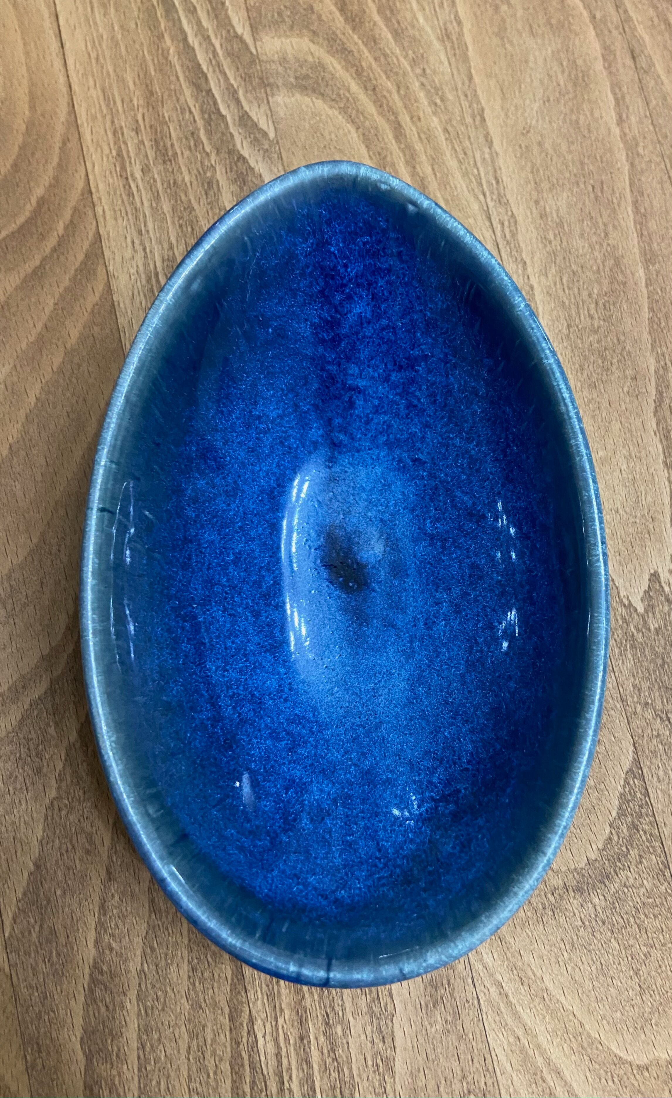Blue ceramic cup