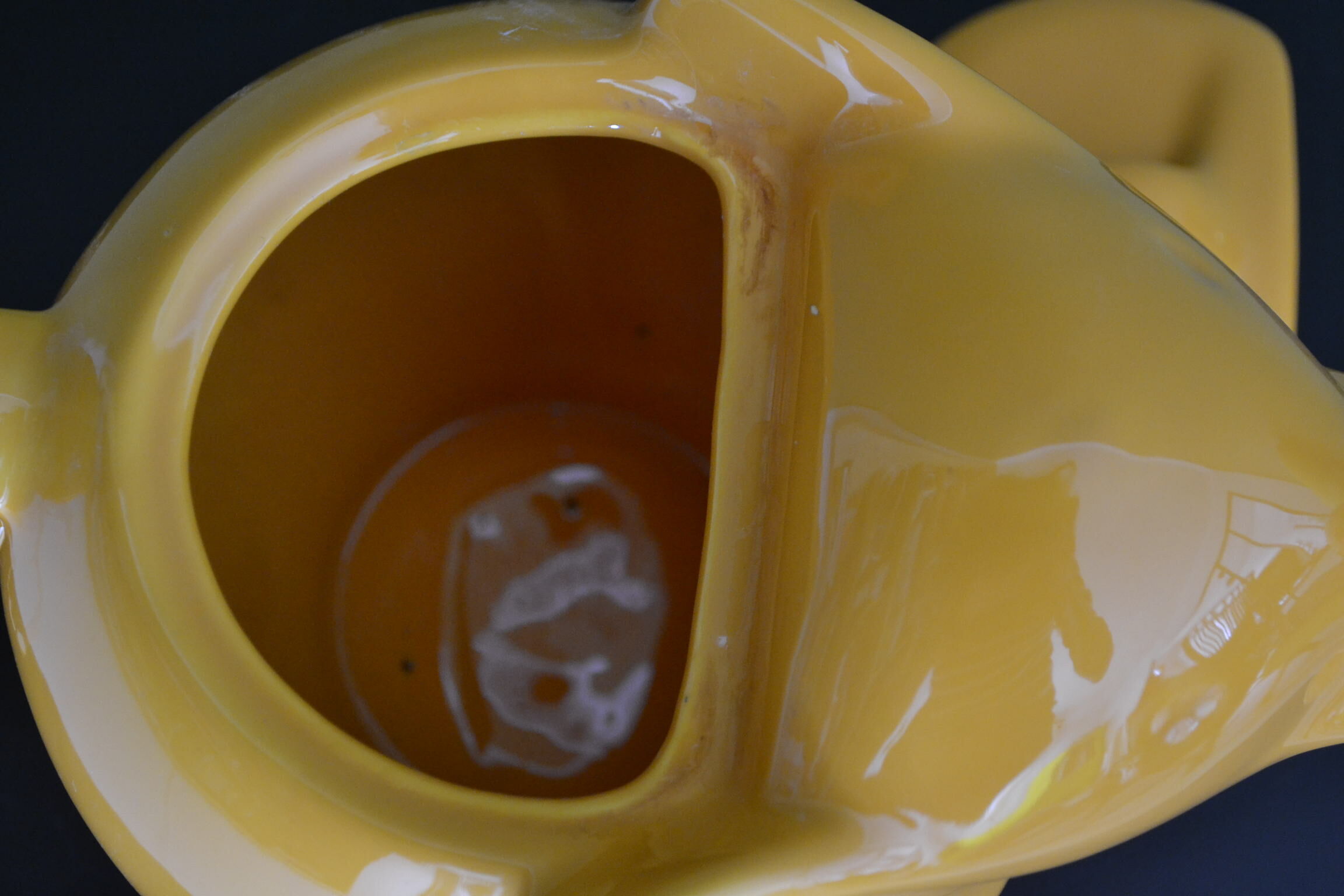 Elephant orange teapot