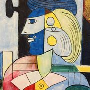 "Tableau 'The Seated Woman' by Pablo Picasso painted in 1937."