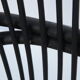 Black rattan sofa