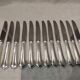 12 silver-plated table knives by silversmith Ravinet Denfert Brantome