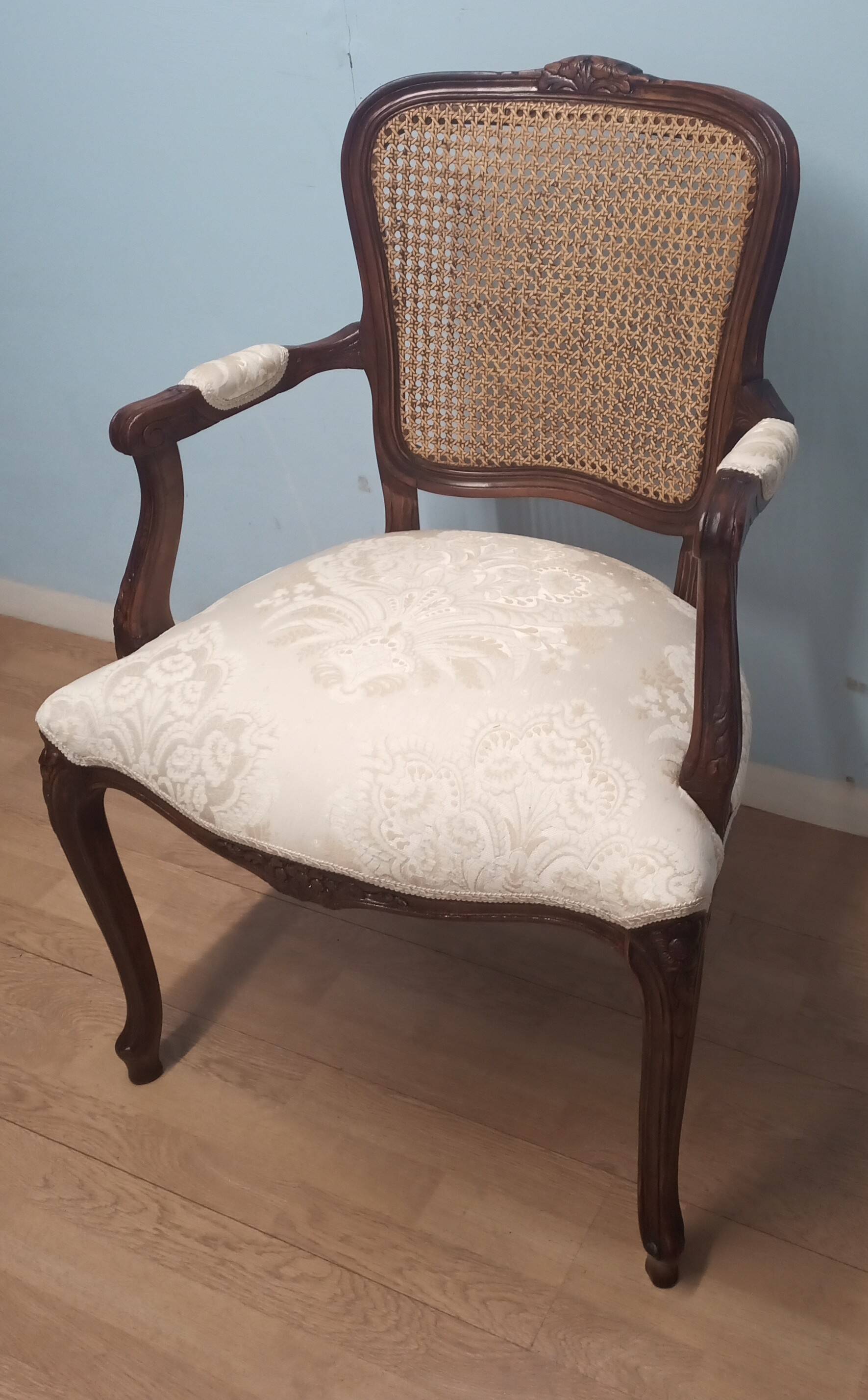 Fauteuil Style Louis XV Italien 1950
