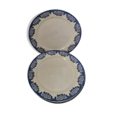 Set de 4 Assiettes anciennes - Digoin et Sarreguemimes