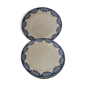 Set of 4 old plates - Digoin et Sarreguemines
