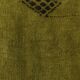 Tapis Kilim vintage 5x7 nuances de vert, 143x220 cm