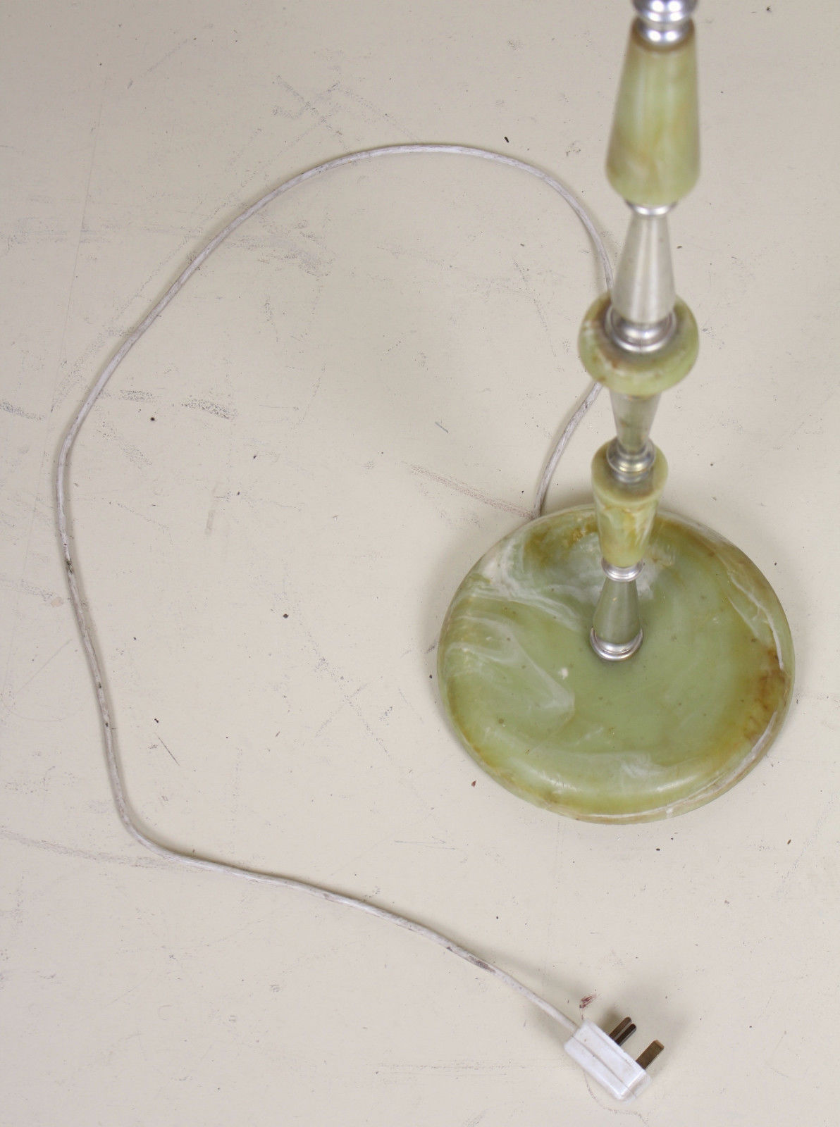 Vintage floor lamp antique onyx