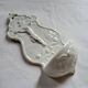 Antique Baptismal Font in Fine Faience Creil and Montereau White Christ Cross