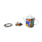 Coffee maker and ceramic coffee cup Villeroy and Boch Acapulco vintage 70s