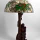 Lampe sculpturale « Don Quichotte, Sancho Panza », Forêt-Noire, vers 1950