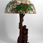 Sculptural lamp "Don Quixote, Sancho Panza", Black Forest, around 1950