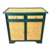 Rattan chest of drawers 70s