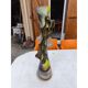 Vase in glass paste and bronze by F. Silviy