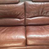 Canape 3 seater 100% leather brown