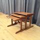 Set of three teak tables, Denmark, 1960s