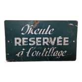 Tôle de consigne d'atelier