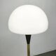 Lidokov Space Age Brass and Opaline Glass Floor Lamp, 1960s