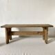 Low stool in raw wood