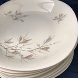 Vintage service porcelain Limoges 37 pieces france limoges unic beige gray gold