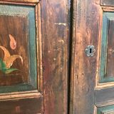Ancienne double porte bois peint