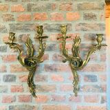 Louis XV style bronze wall light