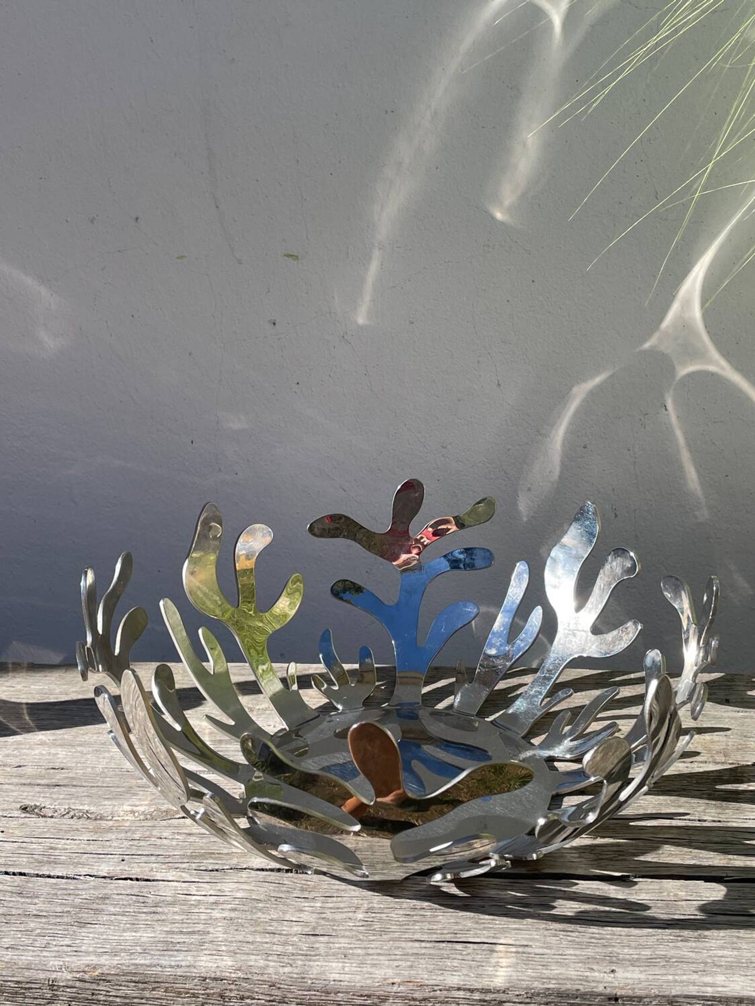 Alessi stainless steel fruit bowl