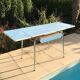 Table formica bleue