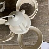 Sapce Age pendant lamp in white metal