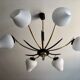 Lustre 6 tulipes 1950 Maison Arlus