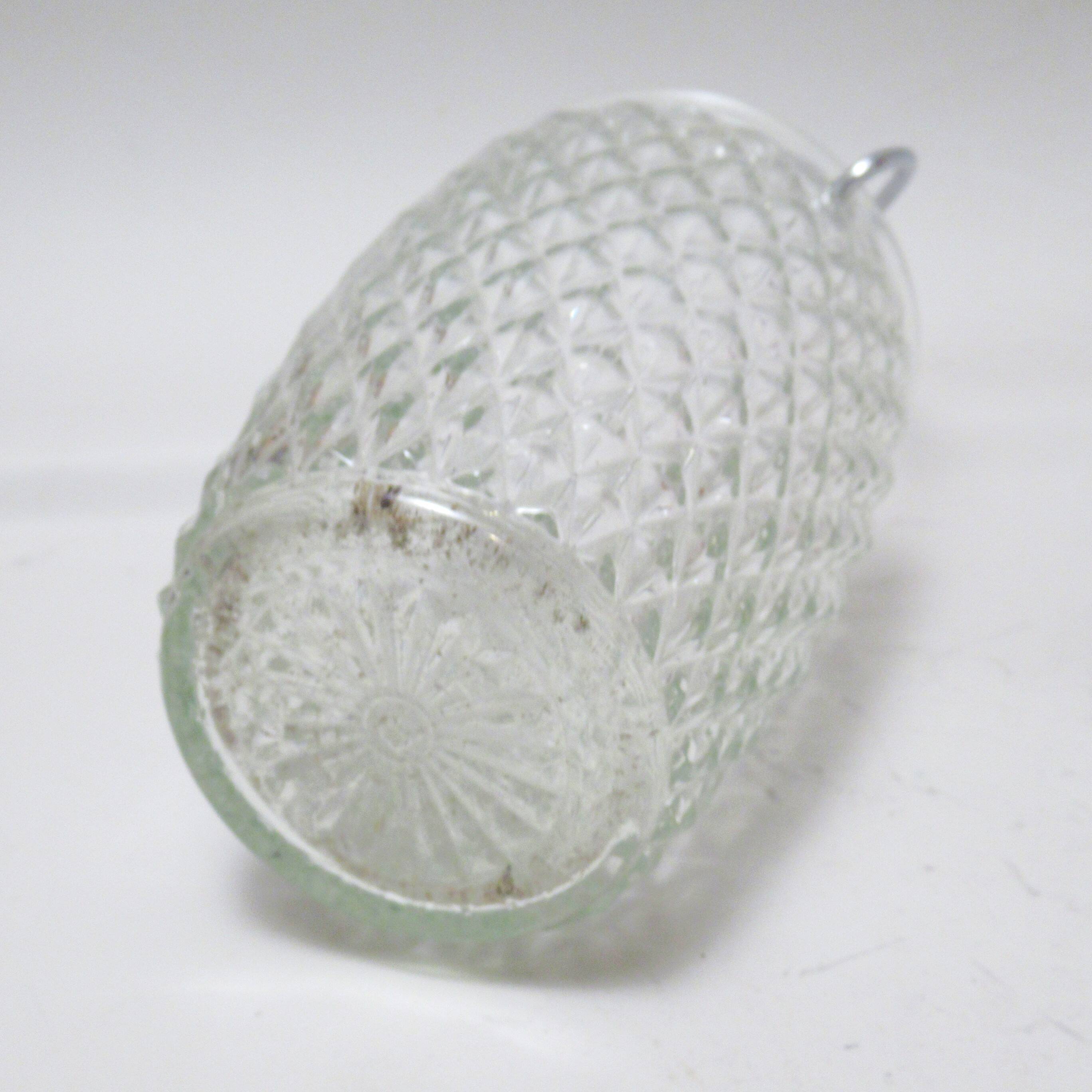 Small glass ice bucket 1950s