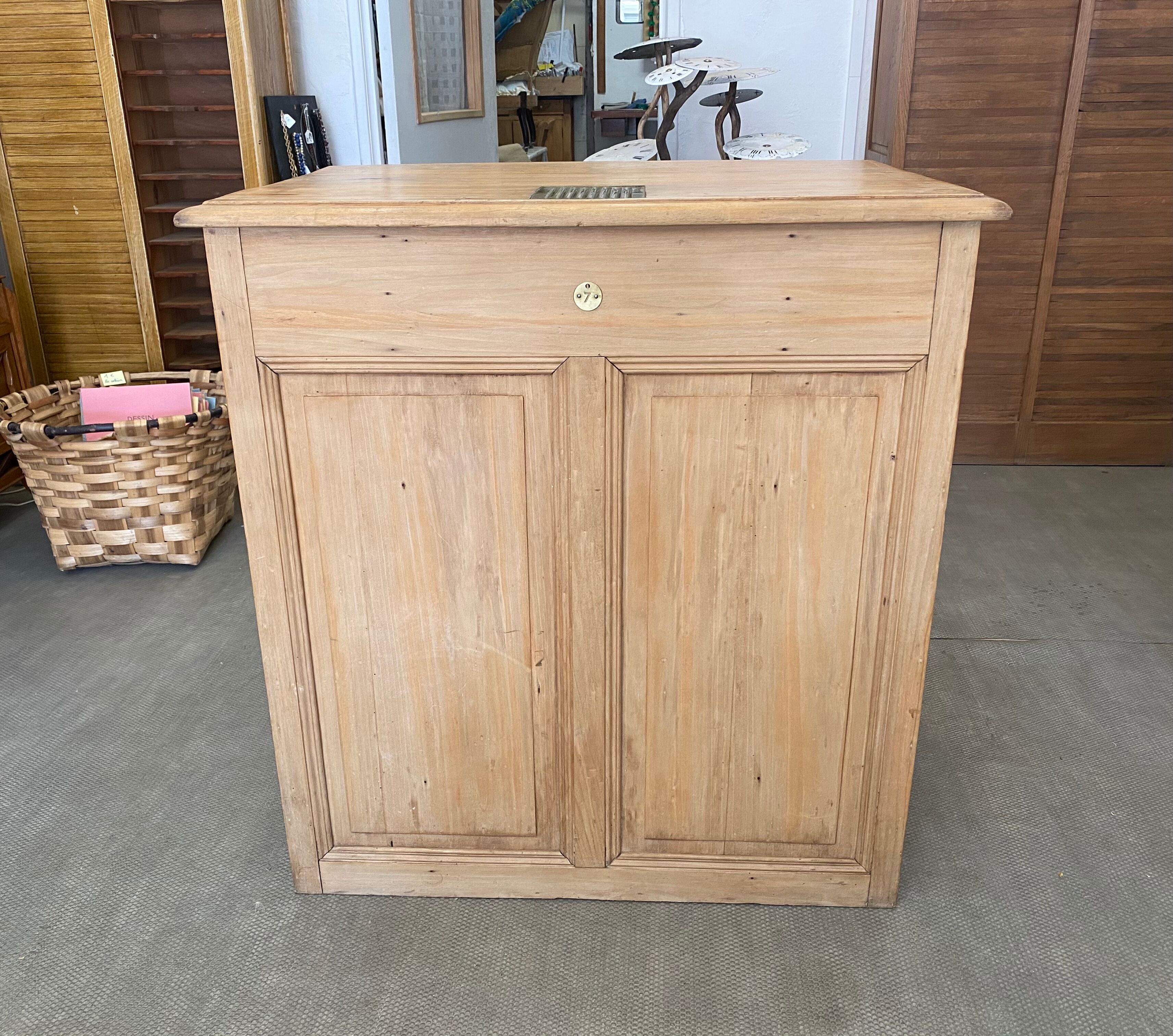 Vintage store checkout counter