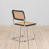 Black cesca chair by Marcel Breuer