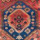 Tapis tribal vintage 130x185 cm, moyen, tapis oriental tribal 2543