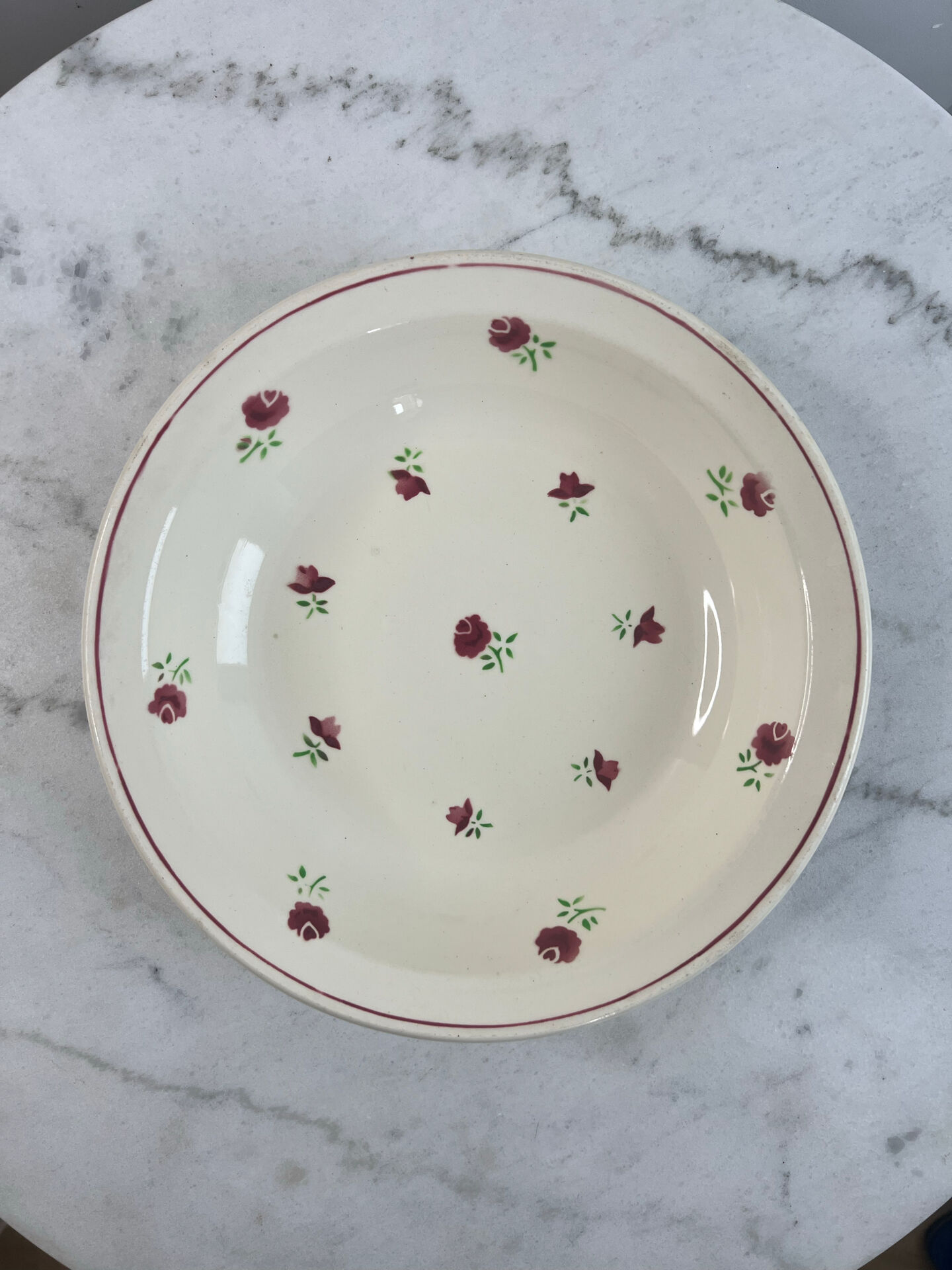 Floral plate Badonviller