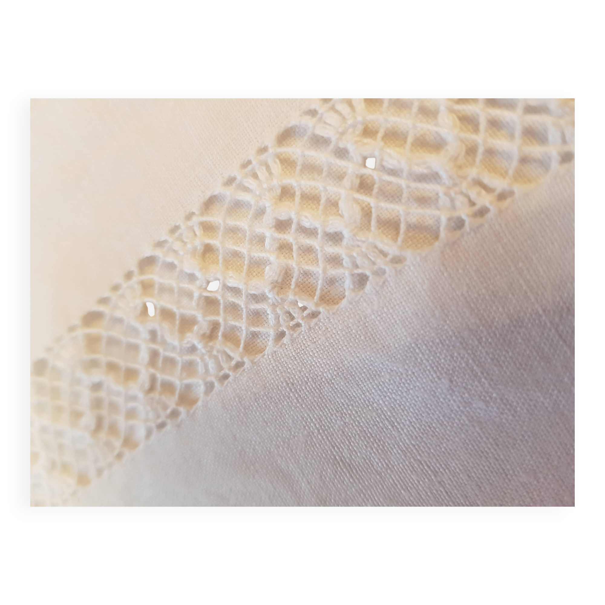 LB Monogrammed Linen Sheet