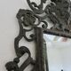 French cast iron mirror "Bacchus" god of wine, 1920s - 1930s
