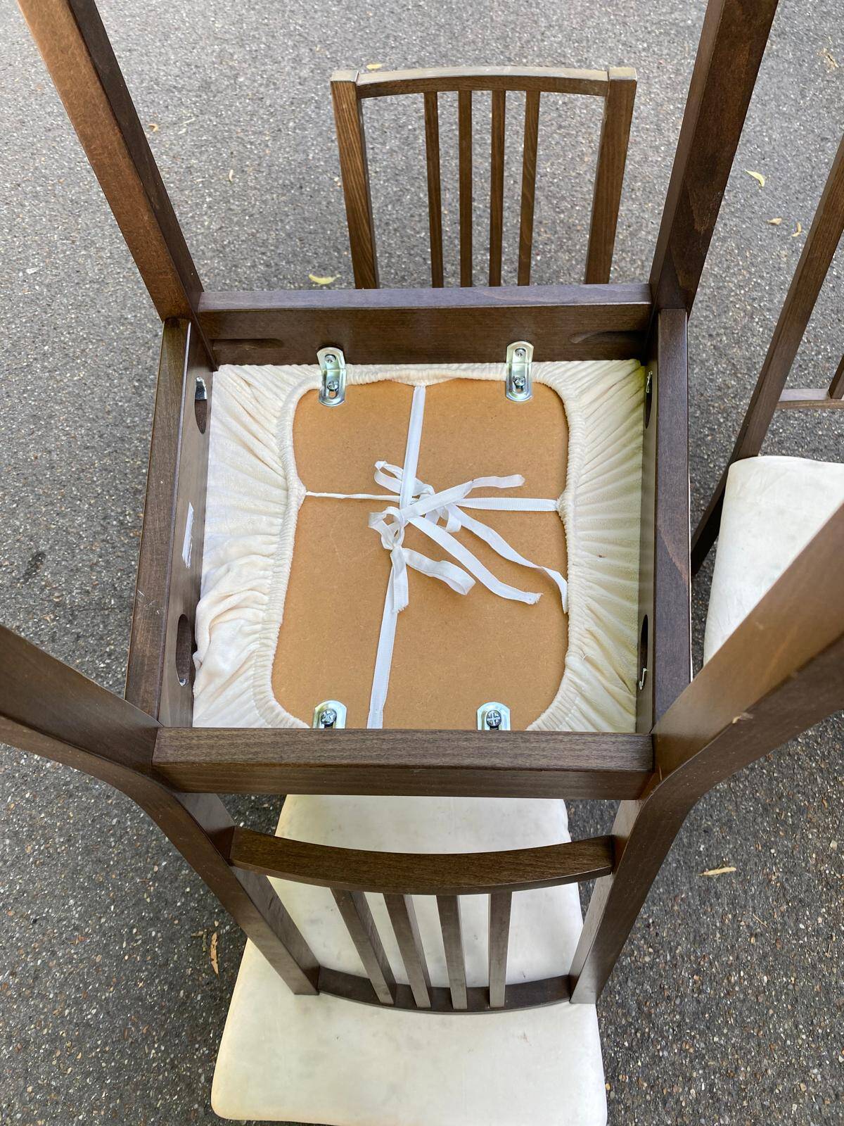 4 Scandinavian dining chairs brown brown green ikea borje