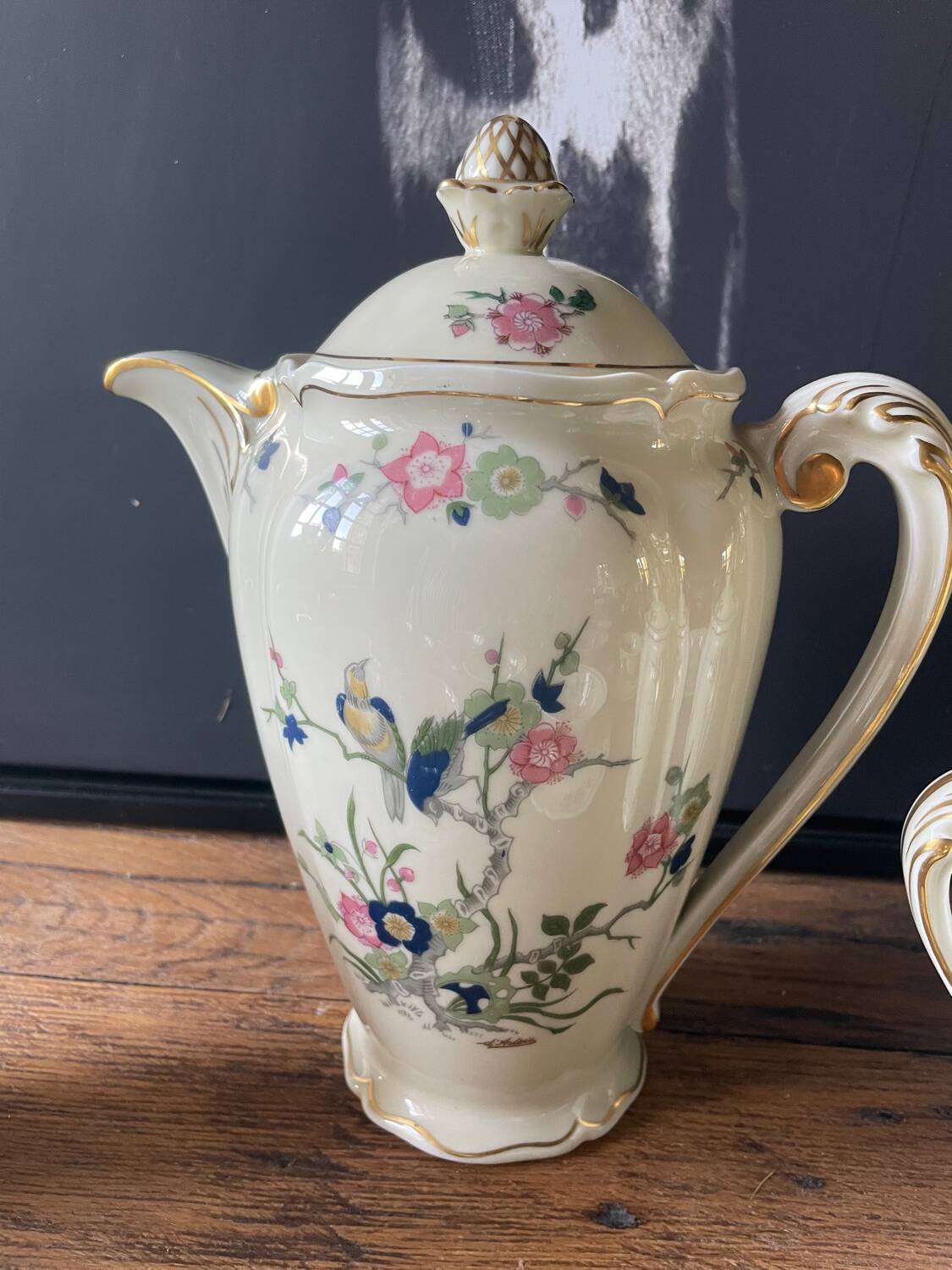 Fine Limoges porcelain coffee service
