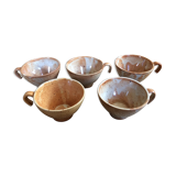 Set of 5 cups in sandstone