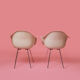 Paire de fauteuils DAX Herman Miller par Charles & Ray Eames 1970