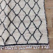 Handmade wool Berber rug 220 X 130 CM